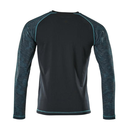 T-shirt, langærmet, fugttransporterende. T-shirt