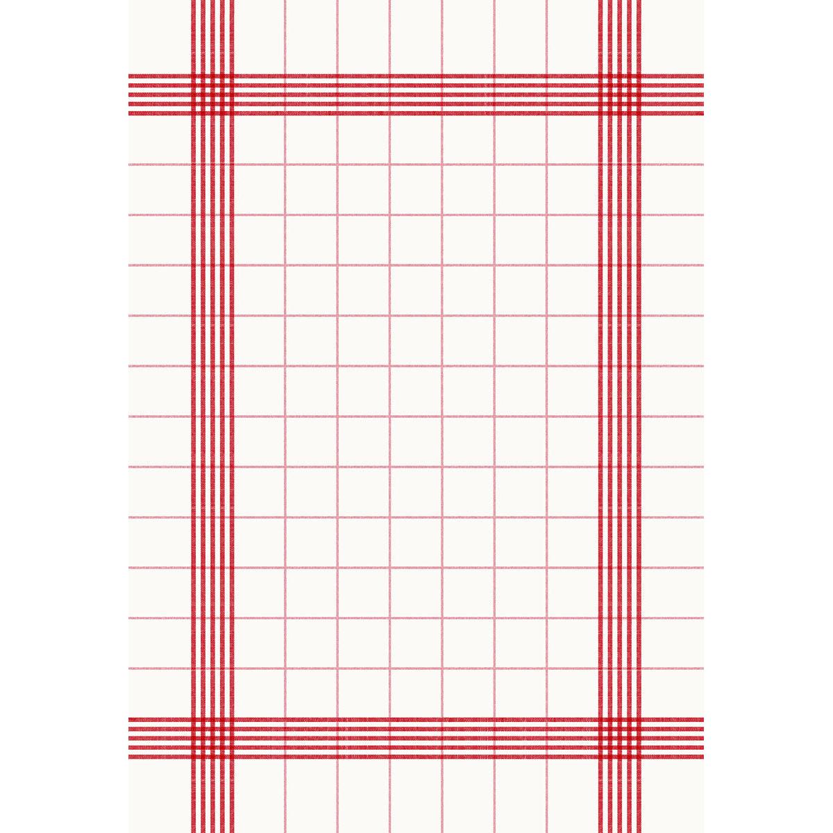 Die Duni GmbH Tischservietten 38x54 cm, rot - 50er Pack zeigt ein stilvolles rotes Gitter auf weiß, ideal für Veranstaltungen als Servietten oder elegante Handtuchservietten, um Ihren gedeckten Tisch aufzuwerten.