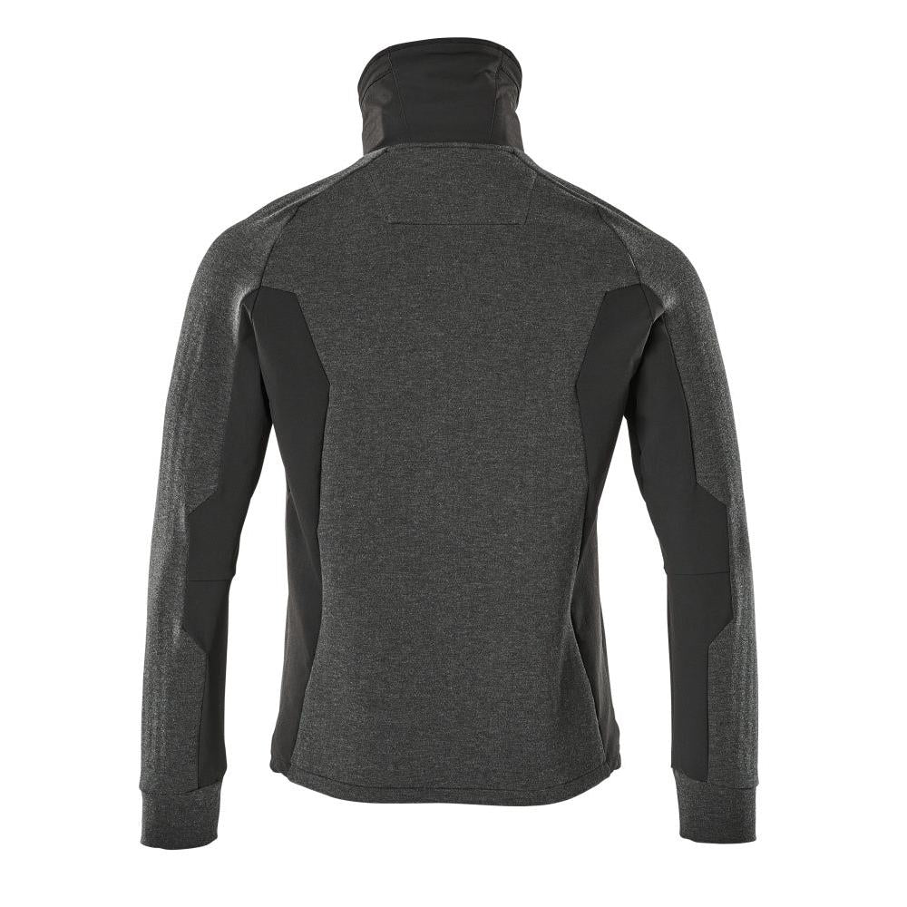 Sweatshirt, lynlås, stand-up krave sweatshirt med lynlås