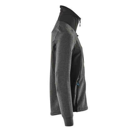 Sweatshirt, lynlås, stand-up krave sweatshirt med lynlås