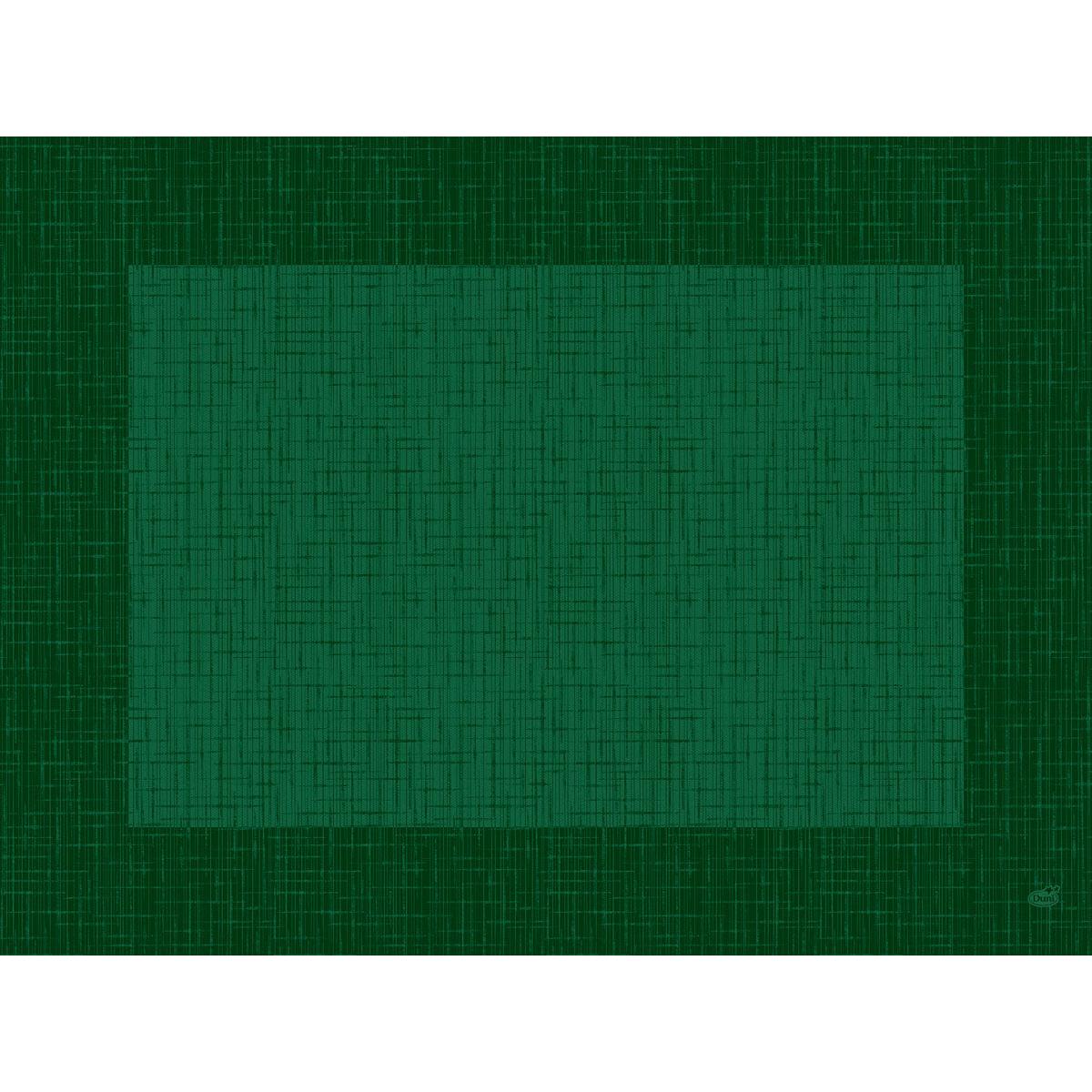 Et geometrisk billede med en stor grøn firkant i midten på en mørkere grøn baggrund, begge med en krydsende linjestruktur, inspireret af Linnea jægergrøn Dunicel-bordskånere 30 x 40 cm (100 stk.) fra Duni GmbH til et elegant dækket bord.