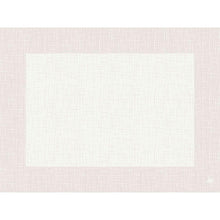 Das 30 x 40 cm große Dunicel-Tischset "Linnea weiß" der Duni GmbH zeigt eine dezente Kreuzschraffur auf Weiß mit hellgrauen Akzenten, perfekt für die Gastronomie. Enthält eine Packung mit 500 Stück.