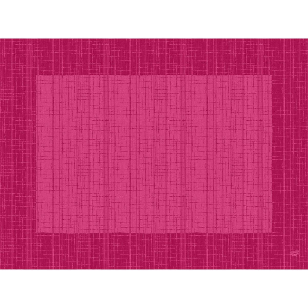 Dunicel-bordskånerne 30 x 40 cm Linnea fuchsia fra Duni GmbH er kendetegnet ved en stilfuld vævestruktur i to rosa nuancer med en mørkere kant og krydsende linjer - ideel til elegante borddekorationer. Fås i pakker med 500 stykker.