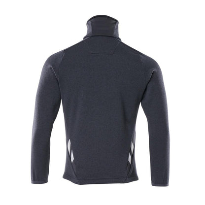 Strikket sweater med cardigan med lynlås