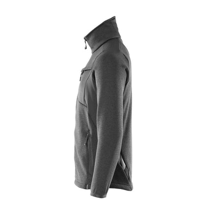 Strikket sweater med cardigan med lynlås