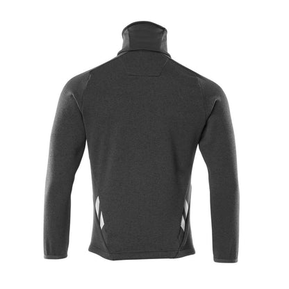Strikket sweater med cardigan med lynlås