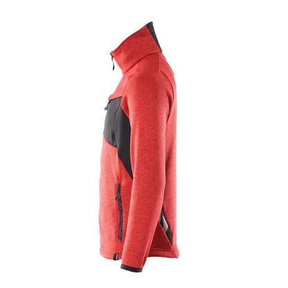 Strikket sweater med cardigan med lynlås