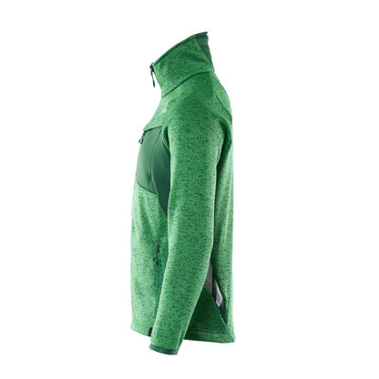 Strikket sweater med cardigan med lynlås