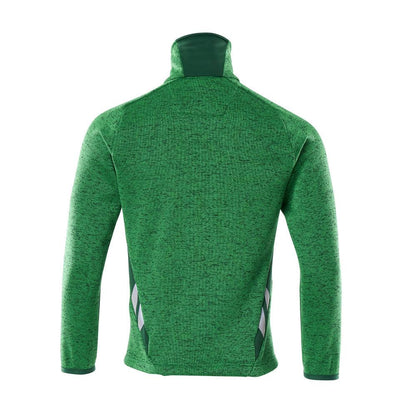 Strikket sweater med cardigan med lynlås
