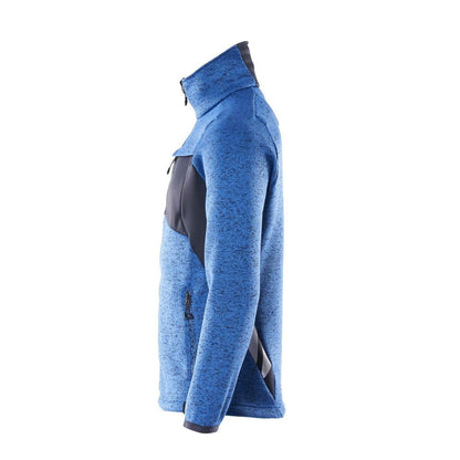 Strikket sweater med cardigan med lynlås