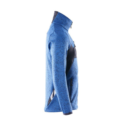 Strikket sweater med cardigan med lynlås
