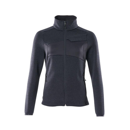 Strikket sweater med lynlås, damecardigan