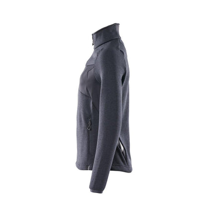 Strikket sweater med lynlås, damecardigan