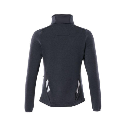 Strikket sweater med lynlås, damecardigan