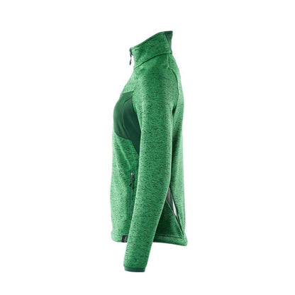 Strikket sweater med lynlås, damecardigan