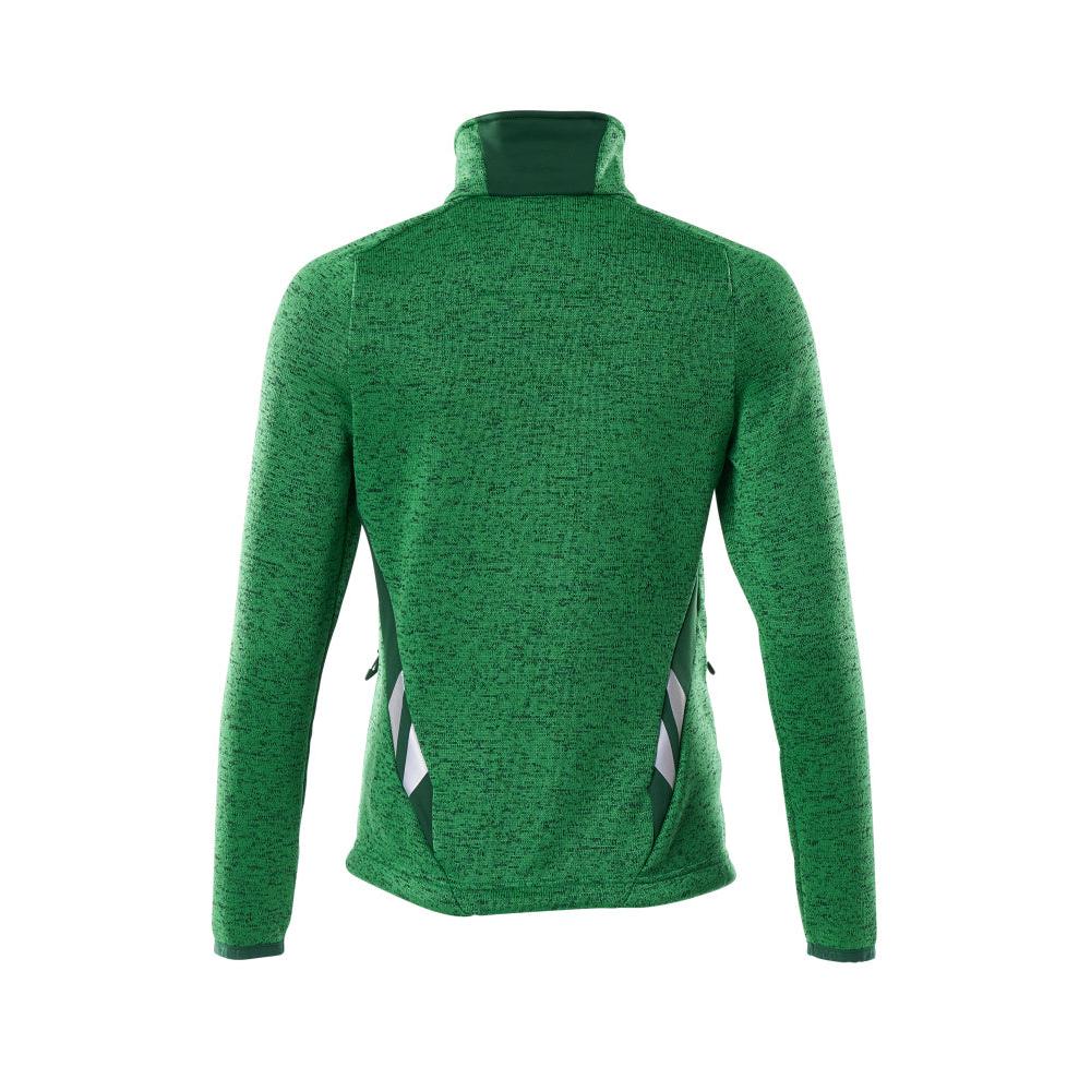 Strikket sweater med lynlås, damecardigan