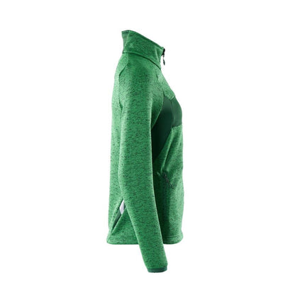 Strikket sweater med lynlås, damecardigan