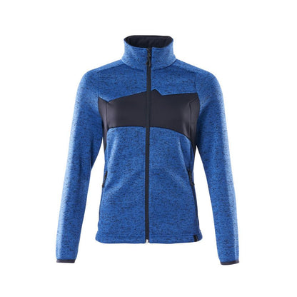 Strikket sweater med lynlås, damecardigan
