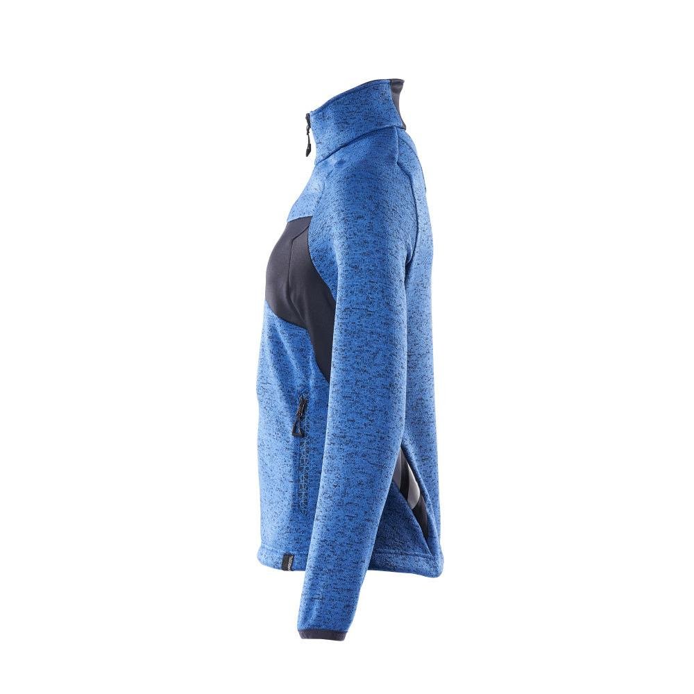 Strikket sweater med lynlås, damecardigan