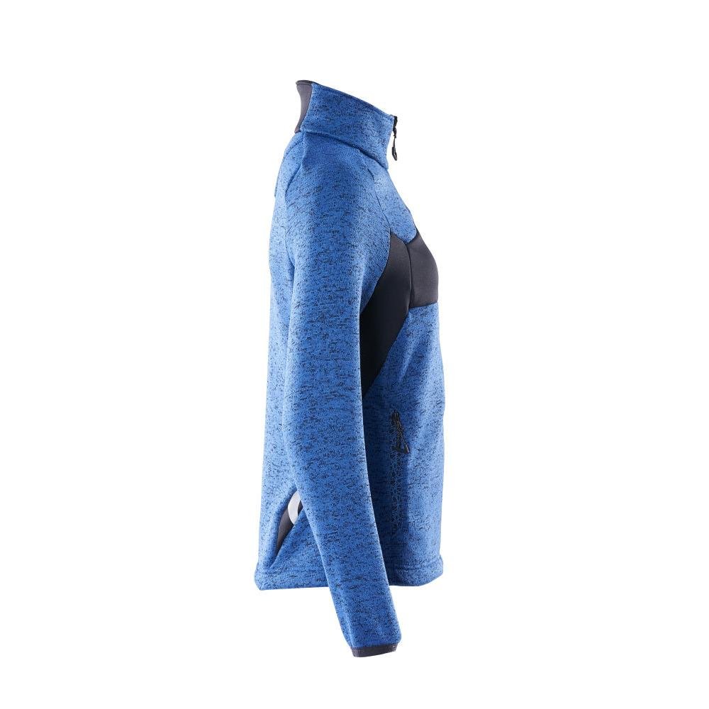 Strikket sweater med lynlås, damecardigan