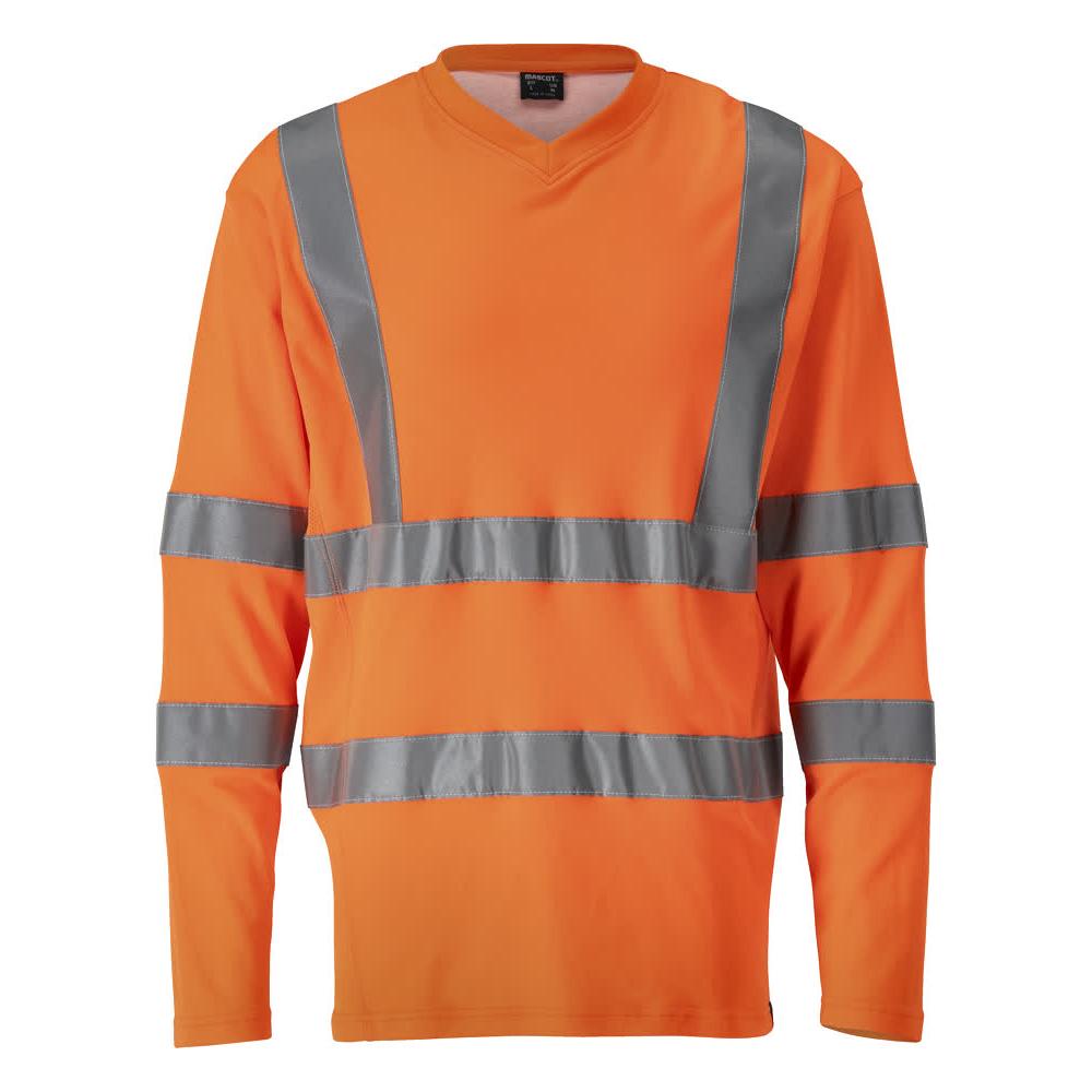 T-shirt, V-hals, langærmet t-shirt