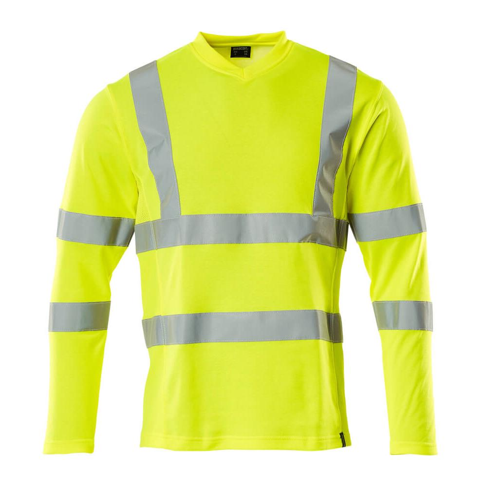 T-shirt, V-hals, langærmet t-shirt