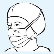 Foliodress maske anti stænk | Pakke (40 stk.)