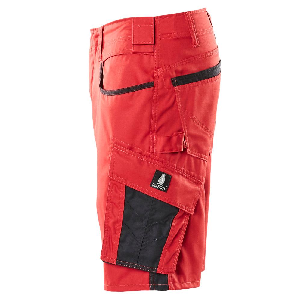Shorts, lette shorts, rød/sort