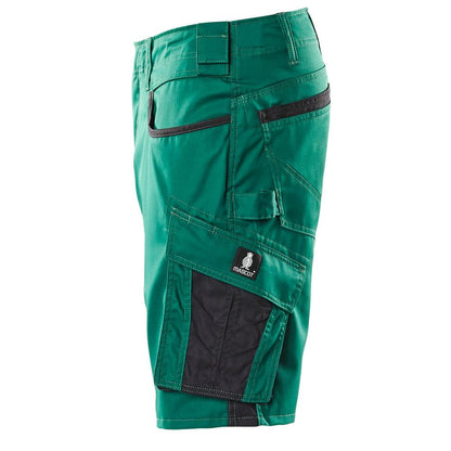 Shorts, lette shorts, grøn/sort