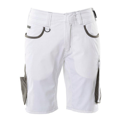 Shorts, lette shorts, hvid/mørk antracit