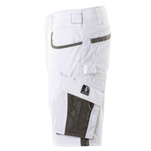 Shorts, lette shorts, hvid/mørk antracit