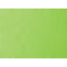 Die Nahaufnahme des Duni GmbH Papier-Tischsets 30x40 cm in kiwi zeigt eine leuchtend grüne, strukturierte Oberfläche mit gleichmäßig verteilten, erhabenen Punkten - ideal für Partys und Events. Die Packung enthält 500 Stück.