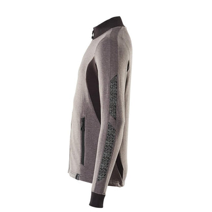 Sweatshirt med lynlås, sweatshirt med moderne pasform med lynlås