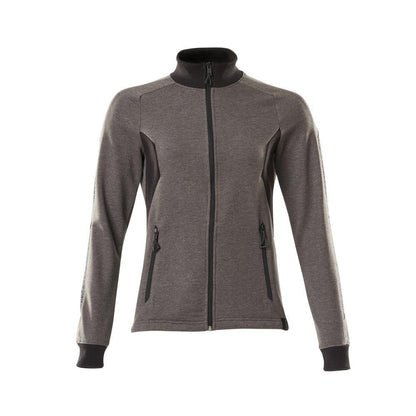 Sweatshirt med lynlås, dame sweatshirt med lynlås