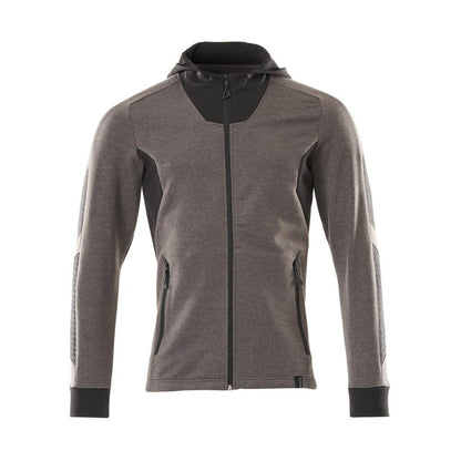 Hættetrøje, sweatshirt med moderne pasform med lynlås