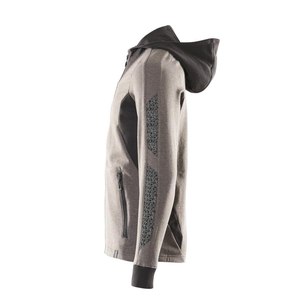 Hættetrøje, sweatshirt med moderne pasform med lynlås