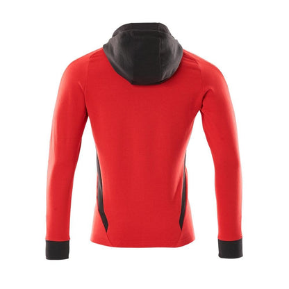 Hættetrøje, sweatshirt med moderne pasform med lynlås