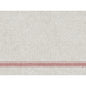 Dunicel-dækkeservietterne 30 x 40 cm Cocina bordeaux fra Duni GmbH har et lysebeige strukturstof med tre jævnt fordelte røde striber i den nederste del og et naturligt væveudseende. Sælges i pakker á 100 stykker.