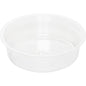 Duni GmbH indsatsen til glas Crystal 120 ml rPET-beholder (pakke med 30 stykker), gennemsigtig og rund uden låg, er afbildet på hvid baggrund.