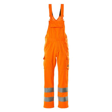Dungaree, almindelige garnbukser, hi-vis orange