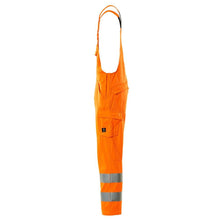 Dungaree, almindelige garnbukser, hi-vis orange