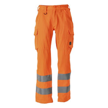Bukser, lårlommer, almindelige bukser, hi-vis orange