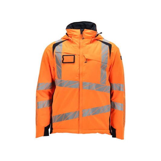 Vinterjakke CLIMASCOT®, letvægts vinterjakke, hi-vis orange/sort-blå
