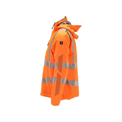 Vinterjakke CLIMASCOT®, letvægts vinterjakke, hi-vis orange/mosgrøn