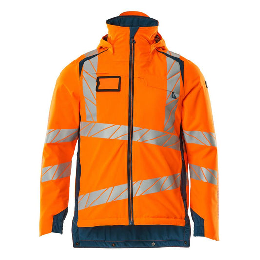 Vinterjakke CLIMASCOT®, letvægts vinterjakke, hi-vis orange/mørk petroleum