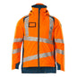 Vinterjakke CLIMASCOT®, letvægts vinterjakke, hi-vis orange/mørk petroleum