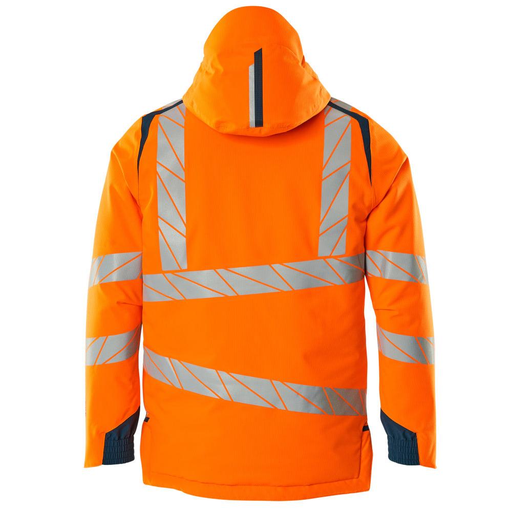 Vinterjakke CLIMASCOT®, letvægts vinterjakke, hi-vis orange/mørk petroleum