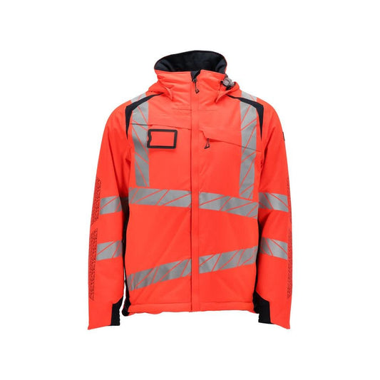 Vinterjakke CLIMASCOT®, letvægts vinterjakke, Hi-vis rød/sort-blå