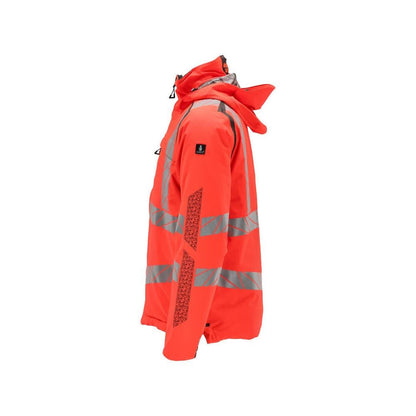 Vinterjakke CLIMASCOT®, letvægts vinterjakke, hi-vis rød/mørk antracit