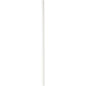 Et hvidt sugerør af FSC® papir (ø 8 mm, 230 mm) fra mærket Duni GmbH står lodret mod en enkel baggrund - Pakke med 100 stykker.